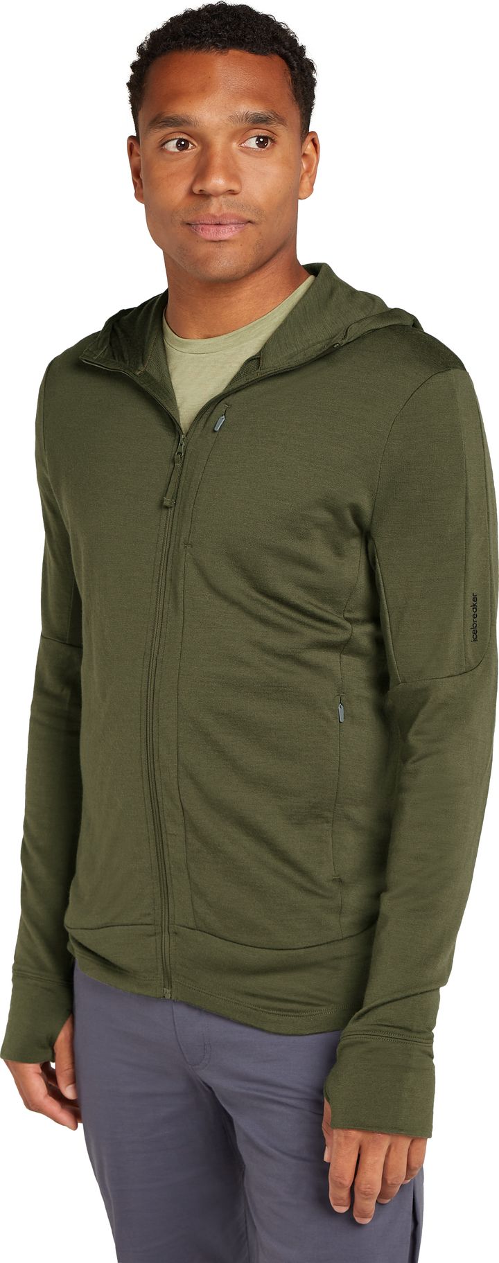 Icebreaker Men s Merino 260 Quantum Iv Longsleeve Zip Hoodie Loden Buy Icebreaker Men s Merino 260 Quantum Iv Longsleeve Zip Hoodie Loden here Outnorth